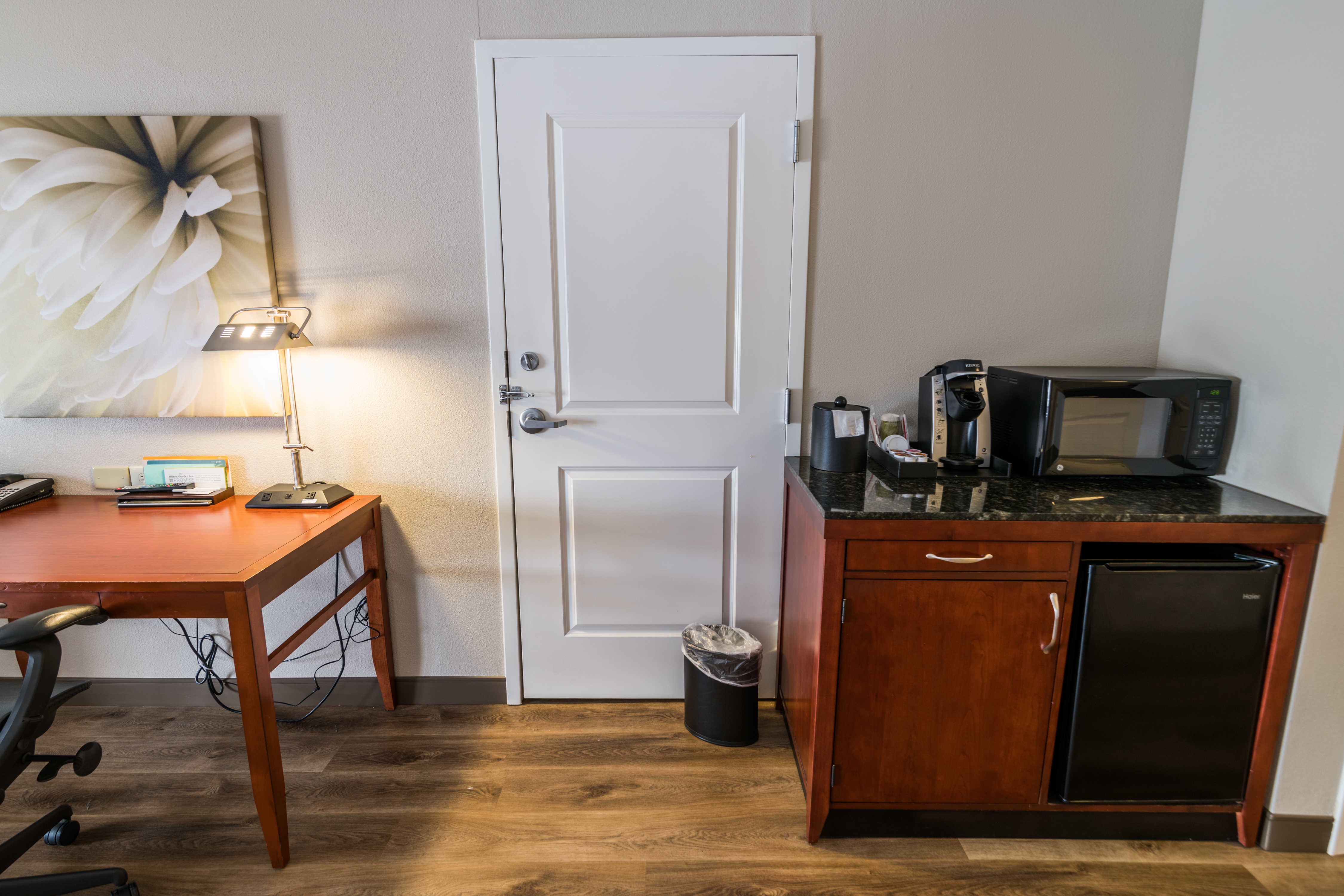 Guestroom Beverage Station and Work Desk
