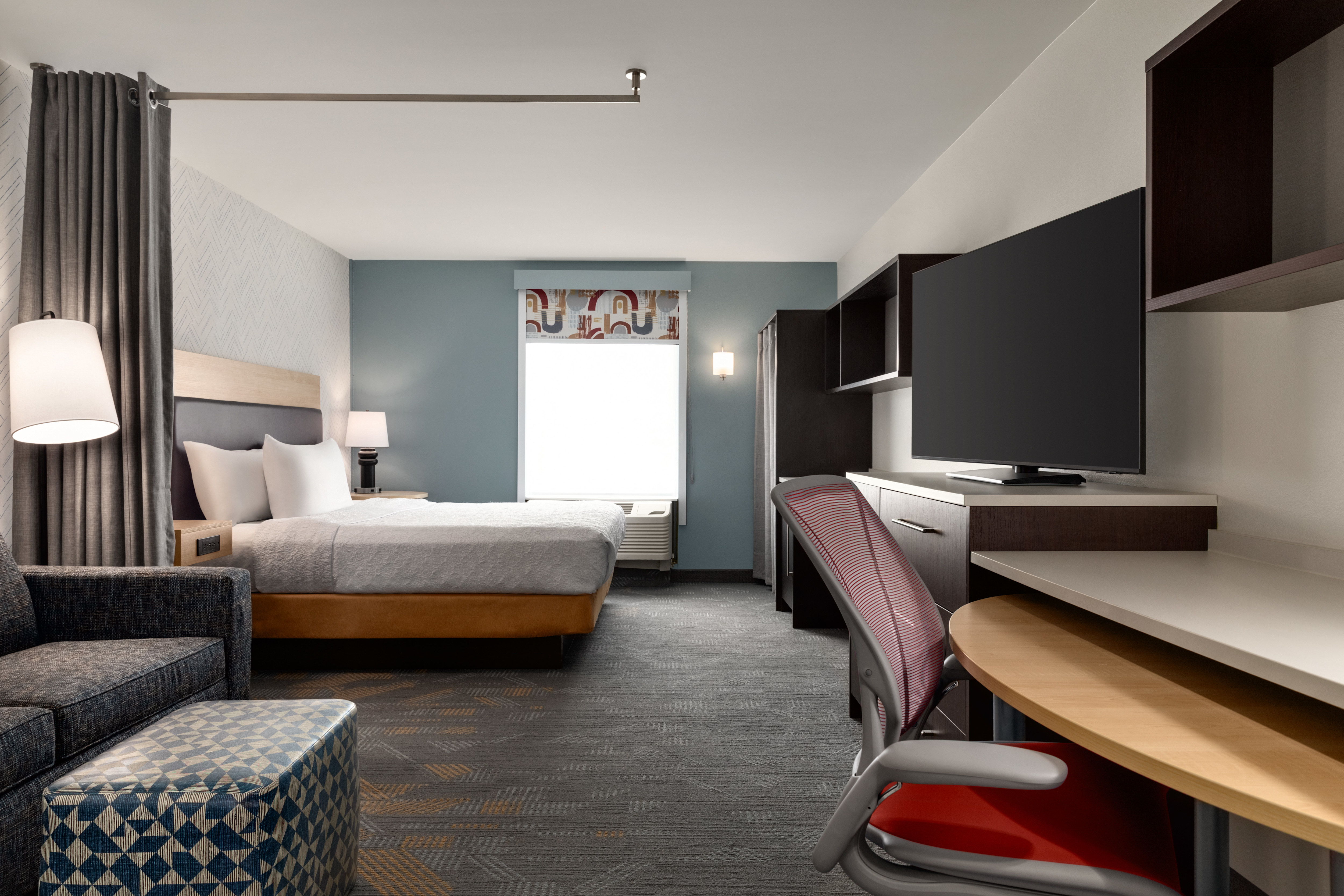 Spacious studio suite with a large king bed
