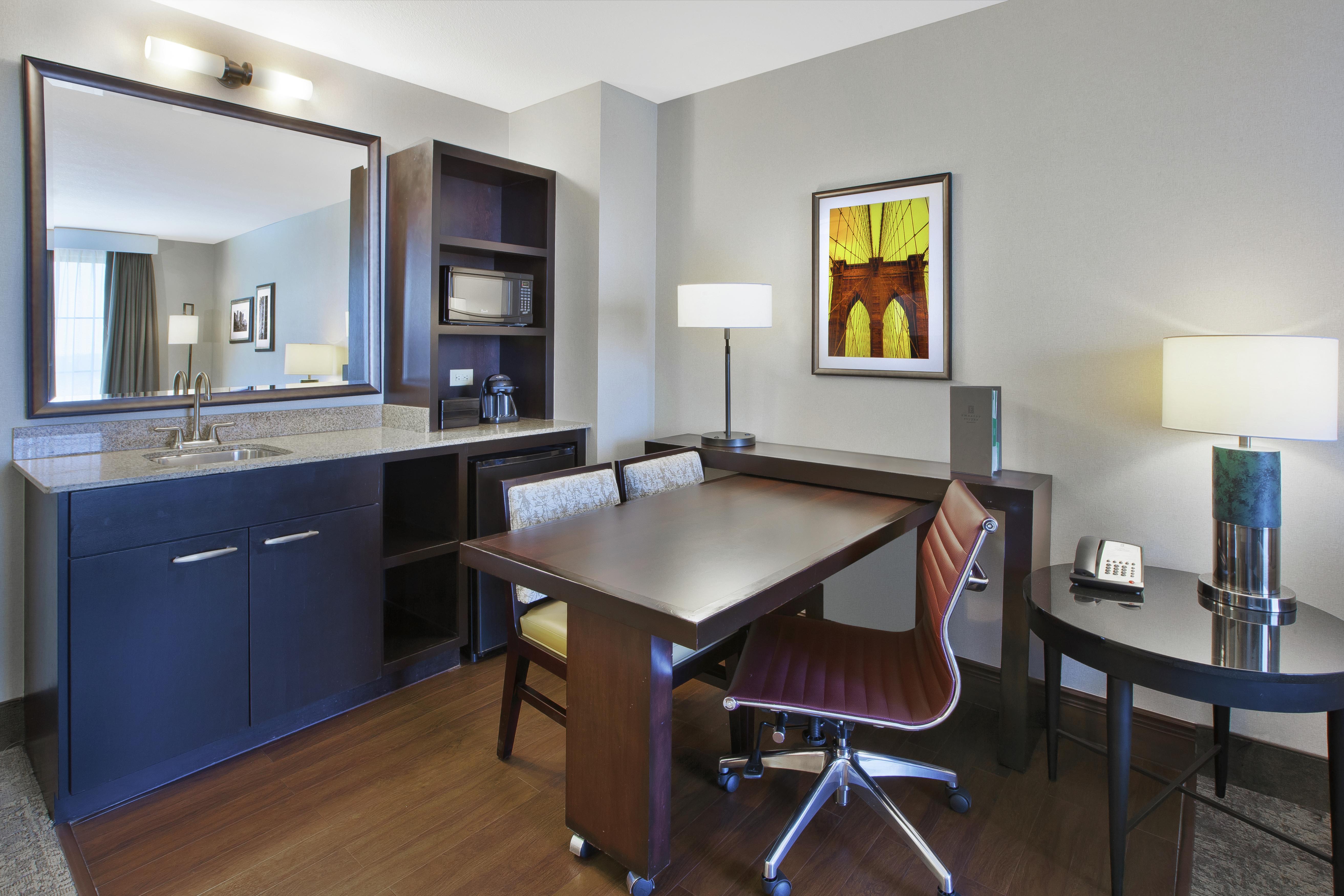 Wet Bar and Work Desk