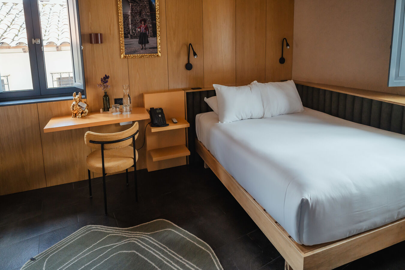 Guest Room with Queen Bed, Work Desk, and Chair
