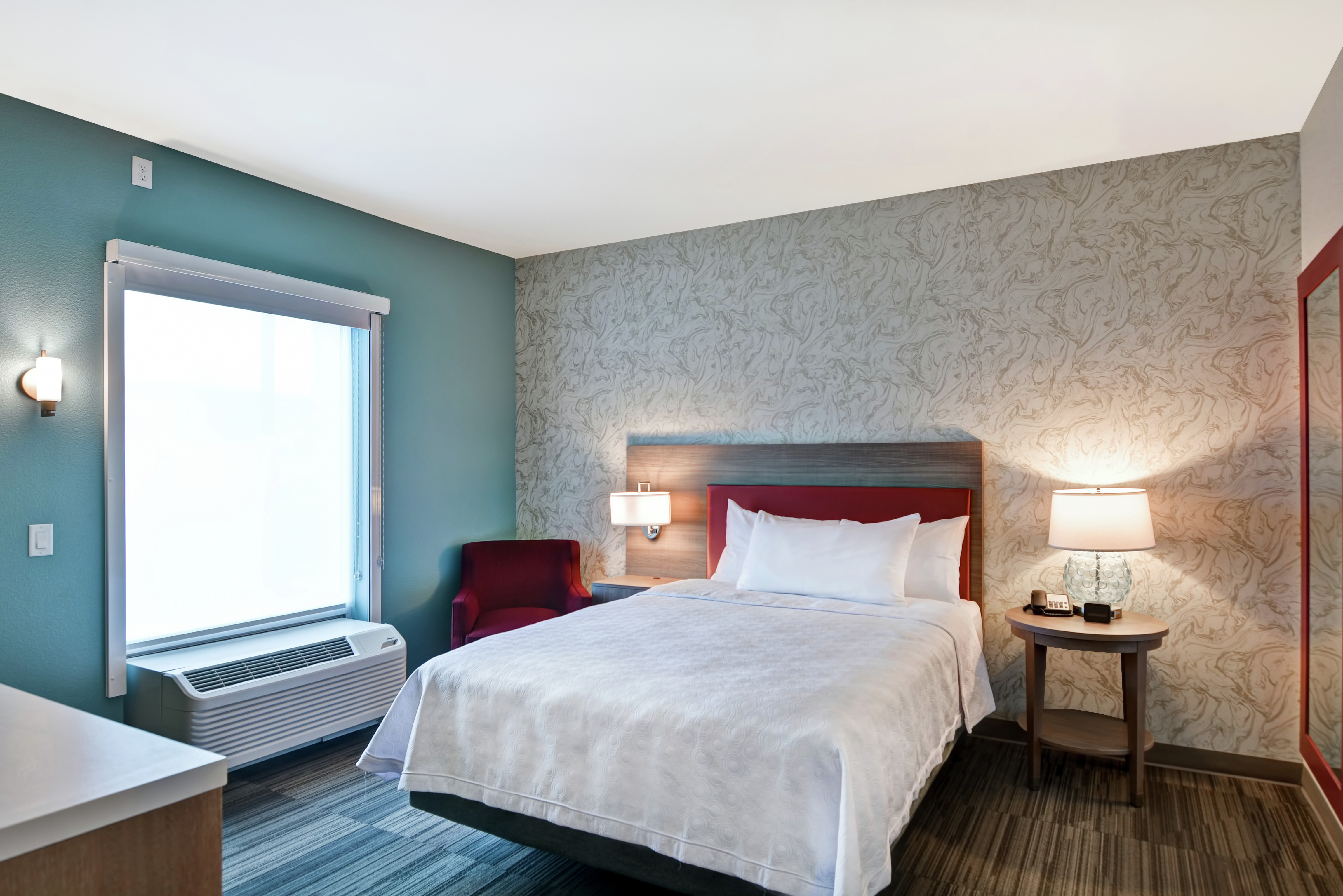 Bed and Nightstand 