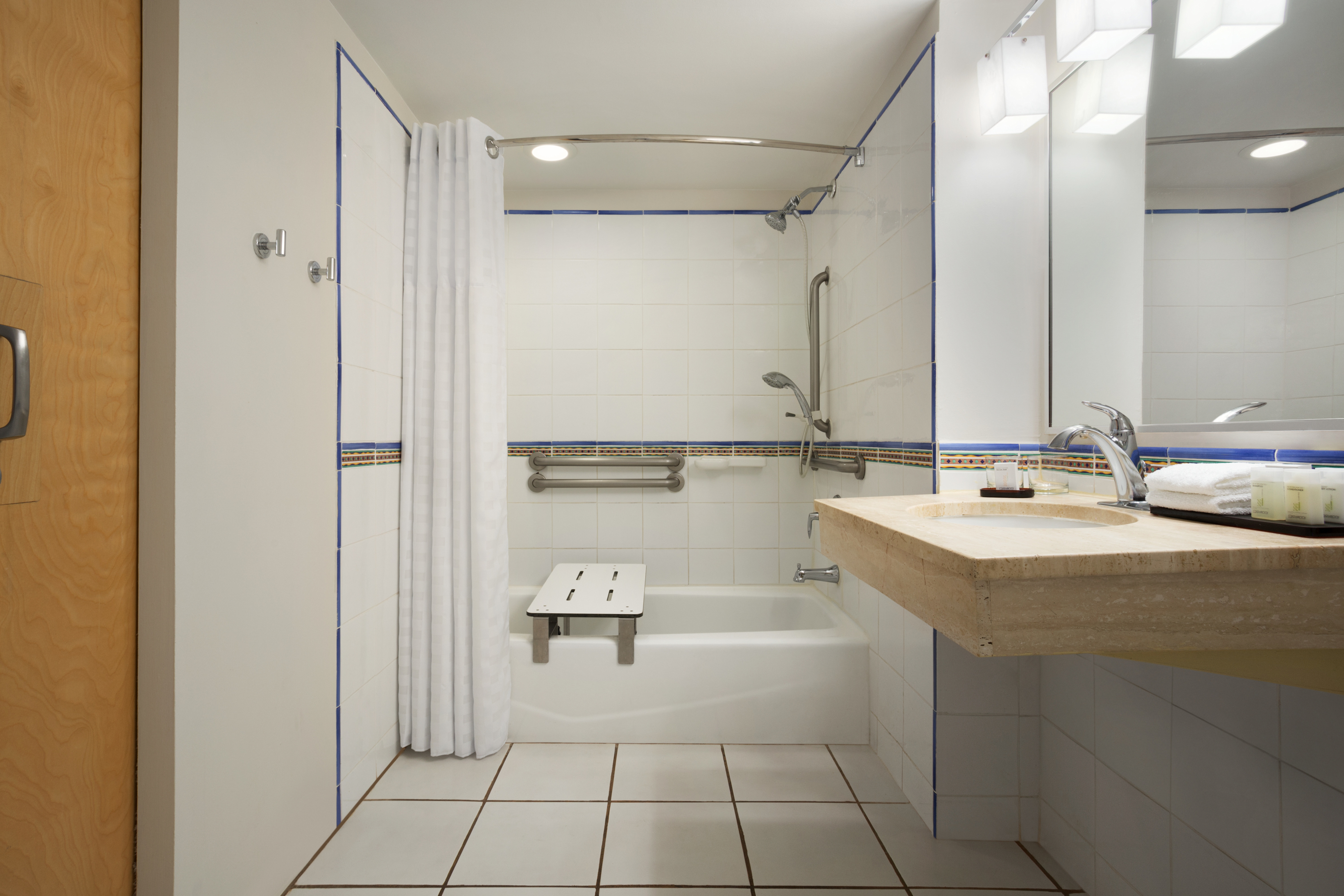 Accessible Bathroom with Accessible Tub and Shower