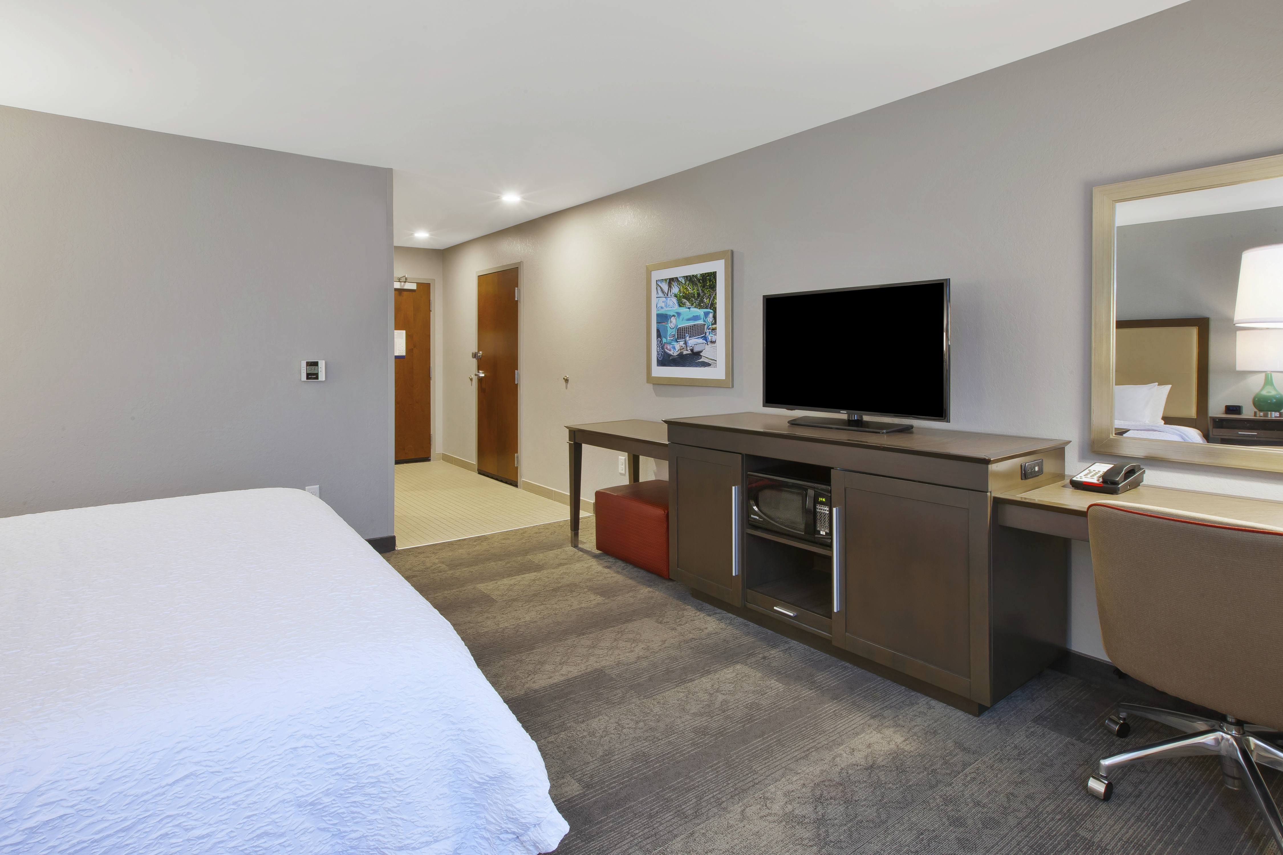 Two Queen Suite with Work Desk and Television
