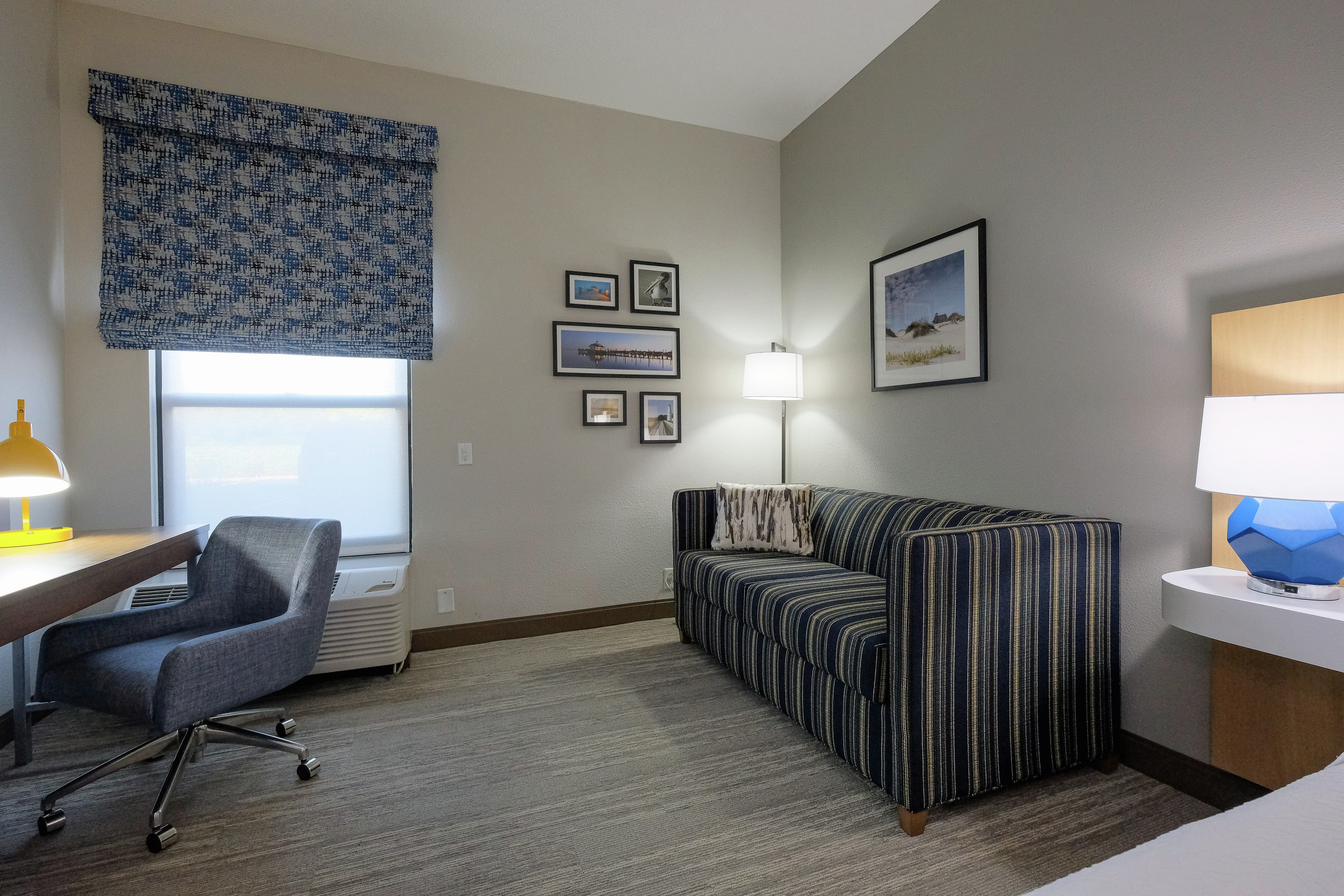 Sofa Bed and Work Desk in King Guest Room