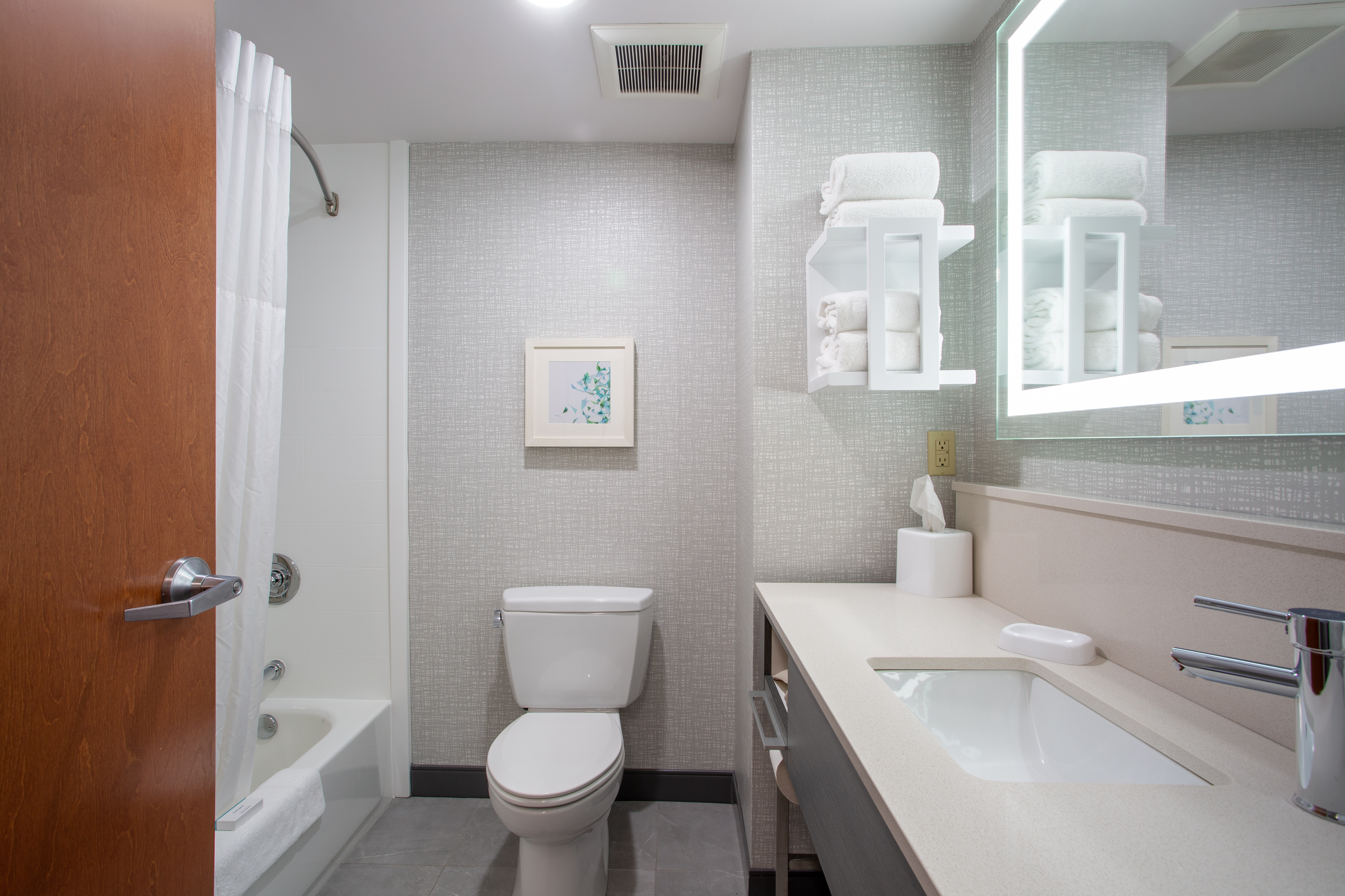 Standard guest bath with shower/tub