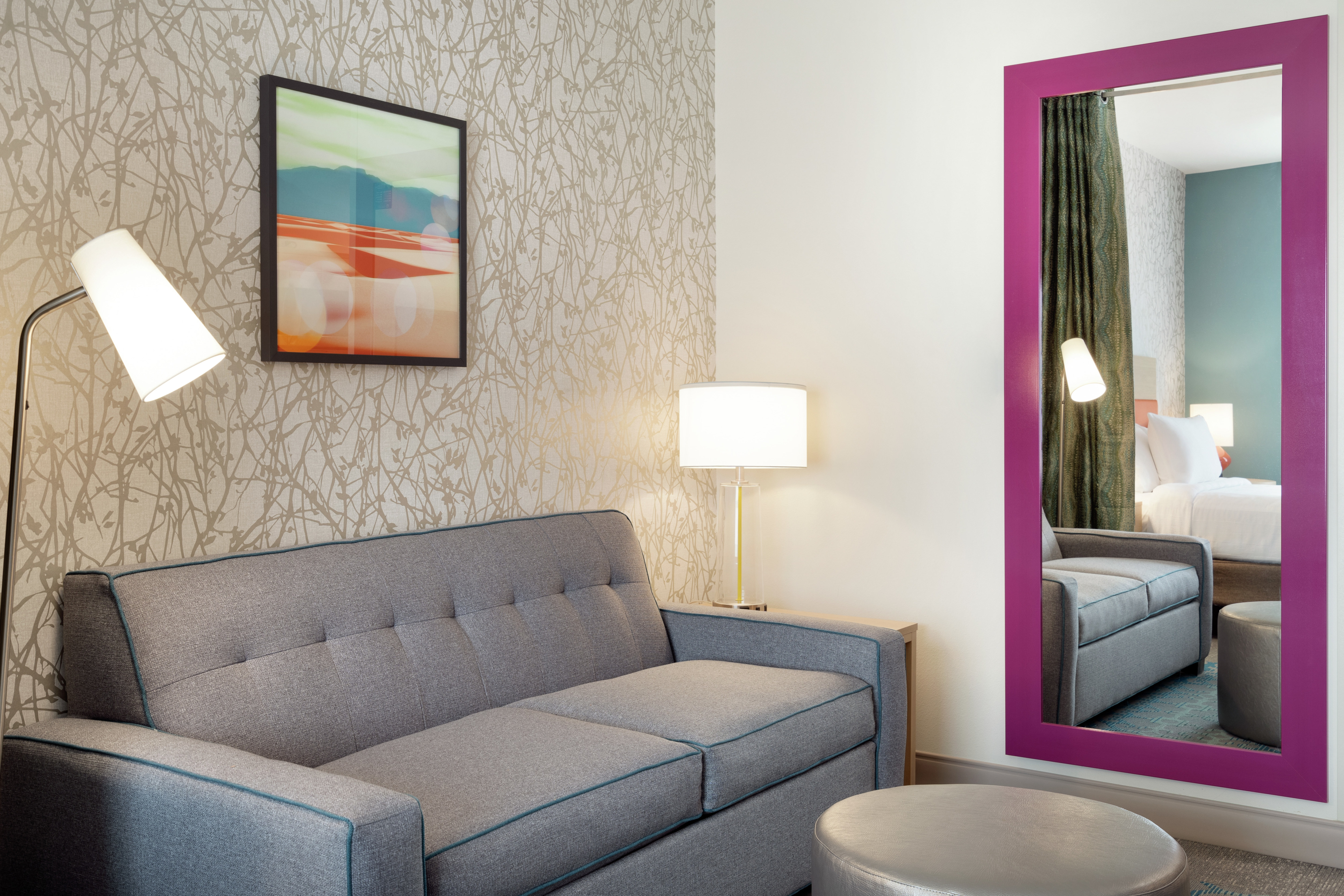 One Queen Bed Studio With Couch