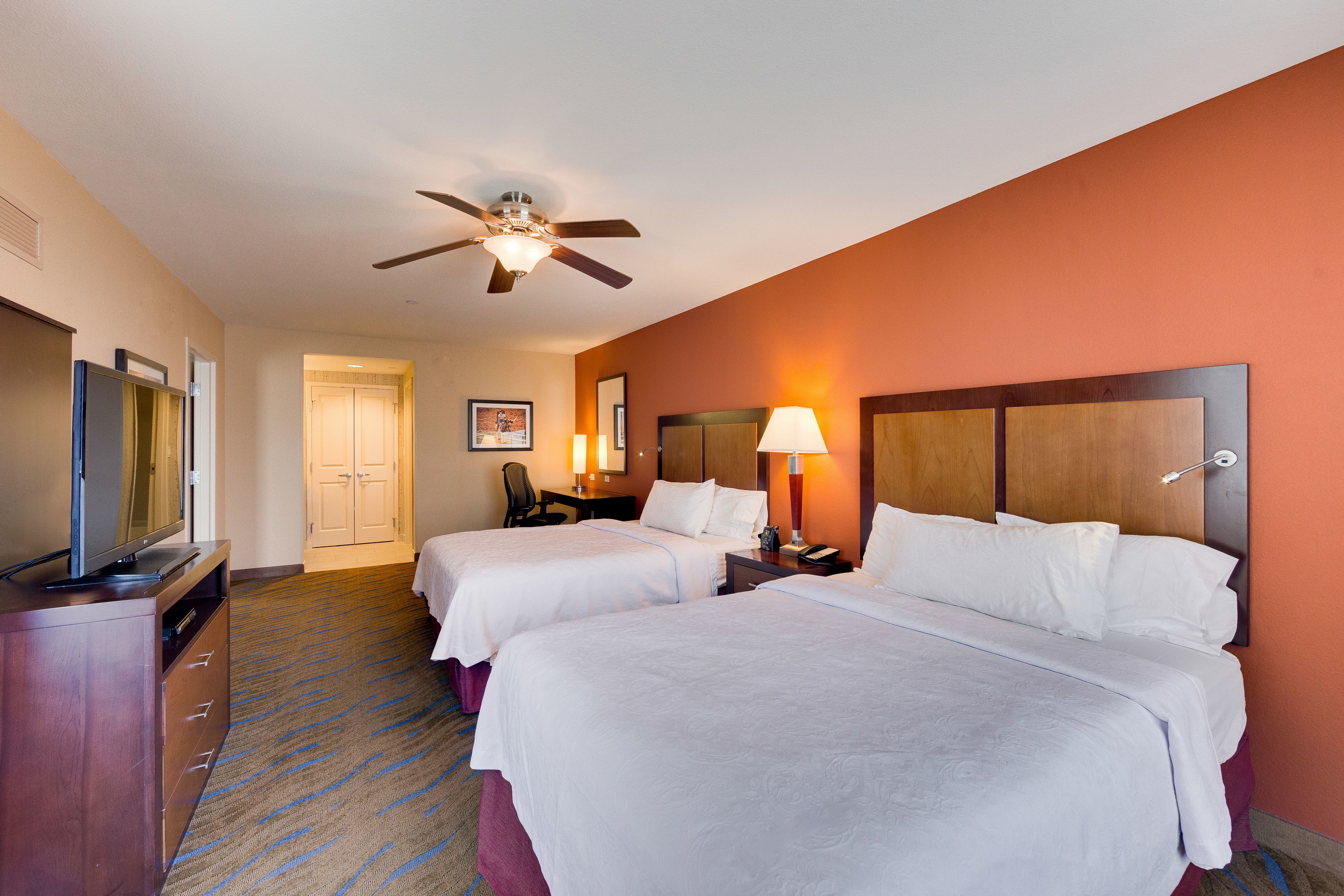 Two Double Beds Bedroom