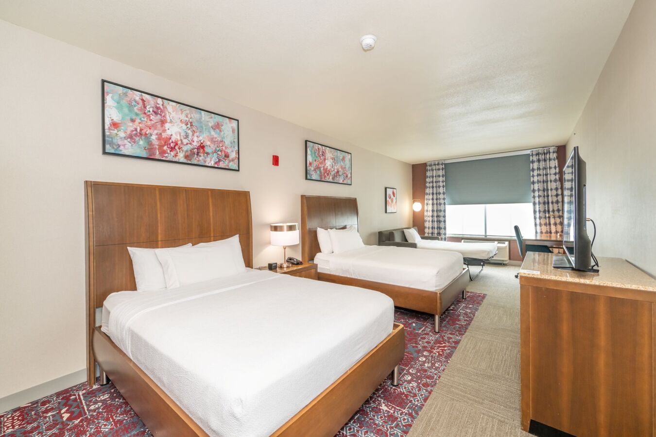 Two Queen Bed Guestroom with TV