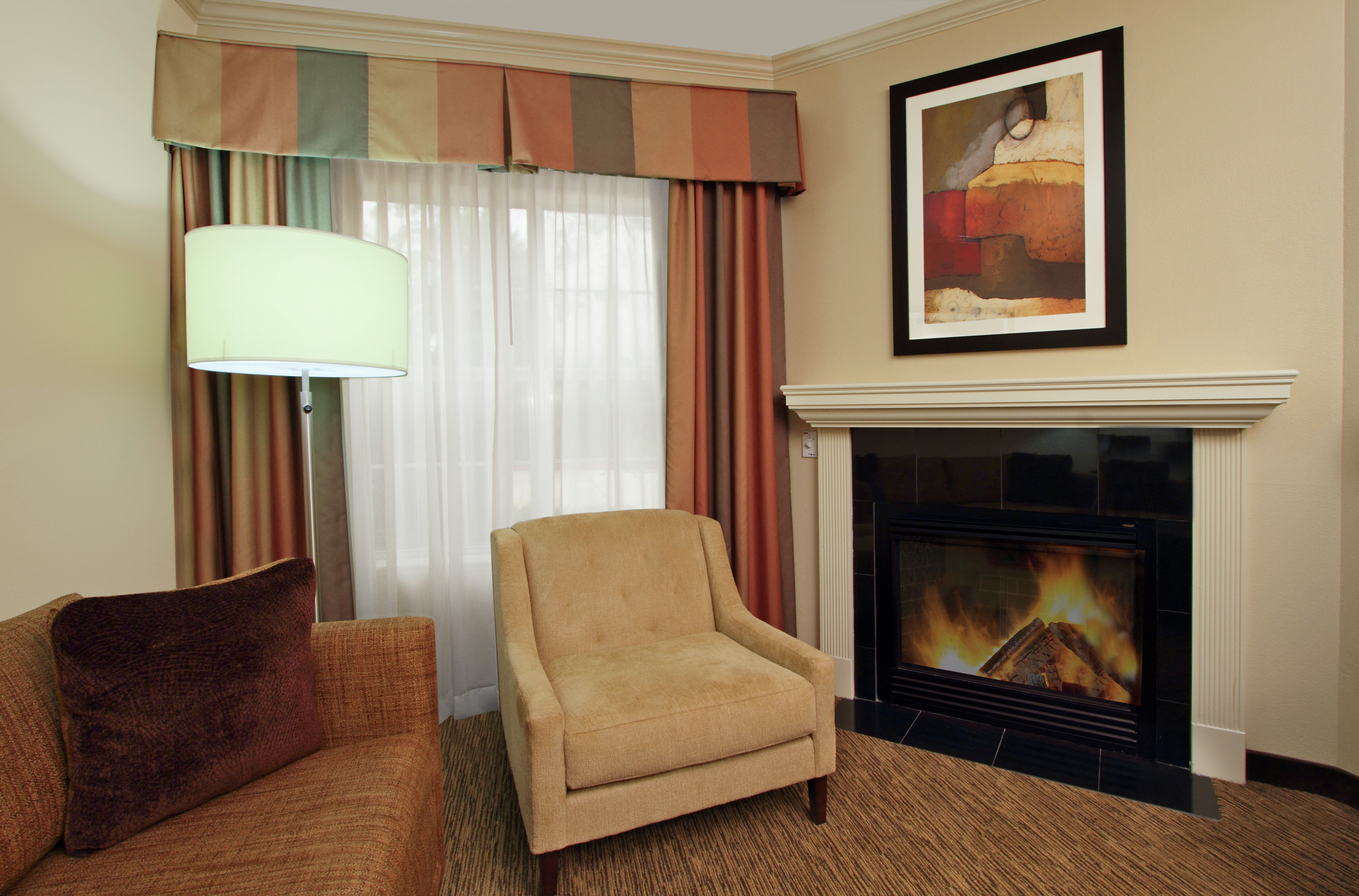 Living Room with Fireplace