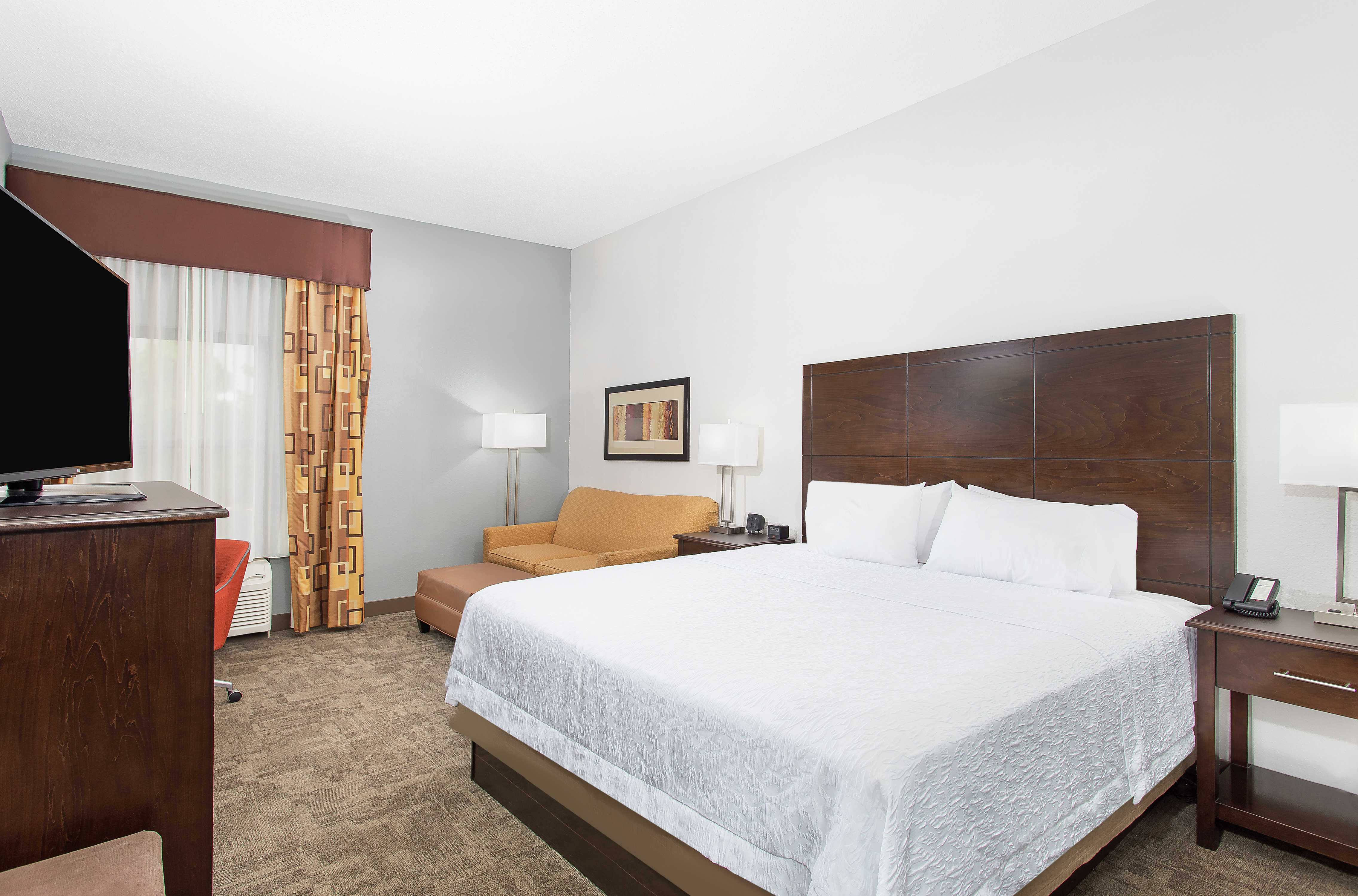 Guestroom with King Bed and Sofa Bed
