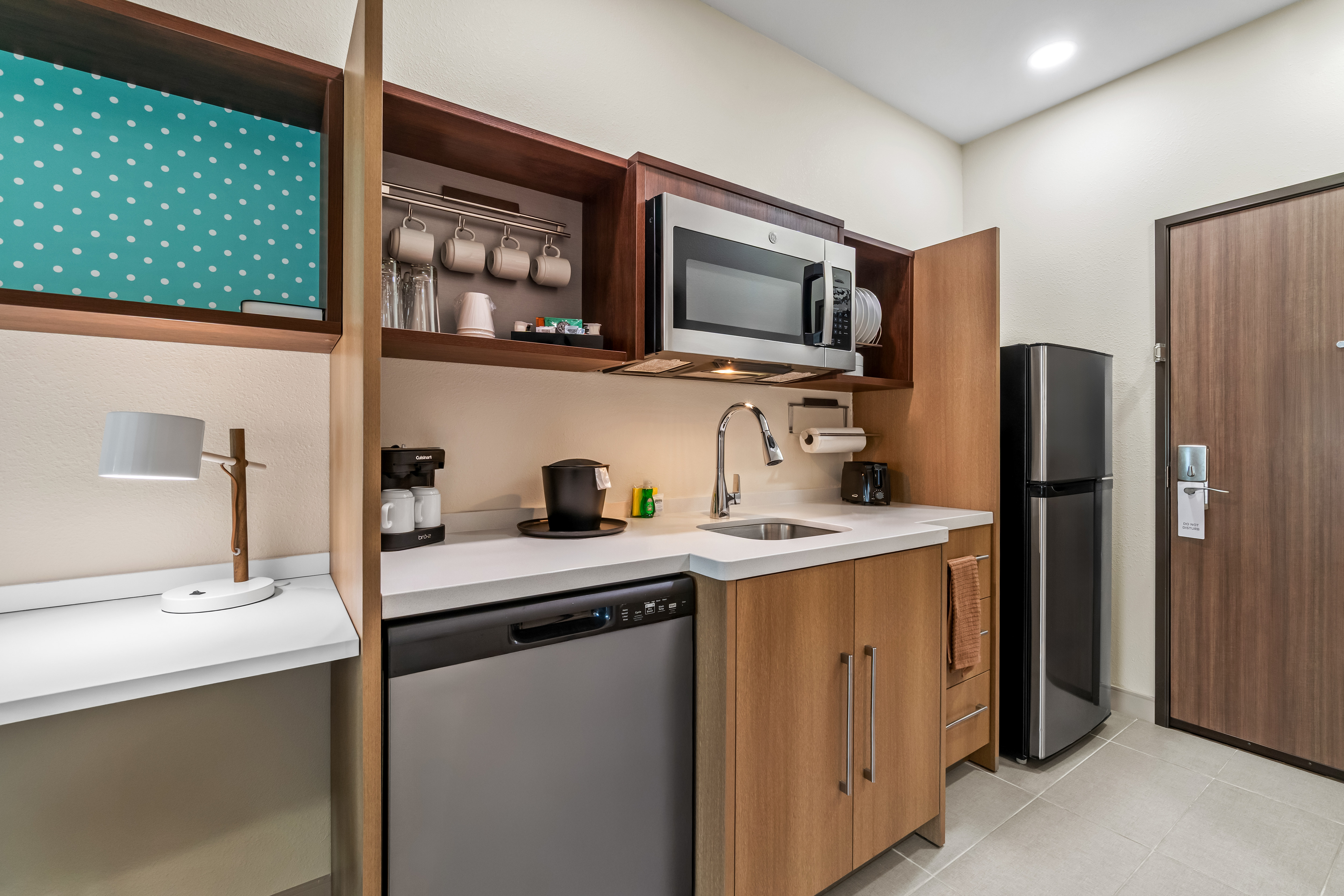 guestroom with kitchen and entry
