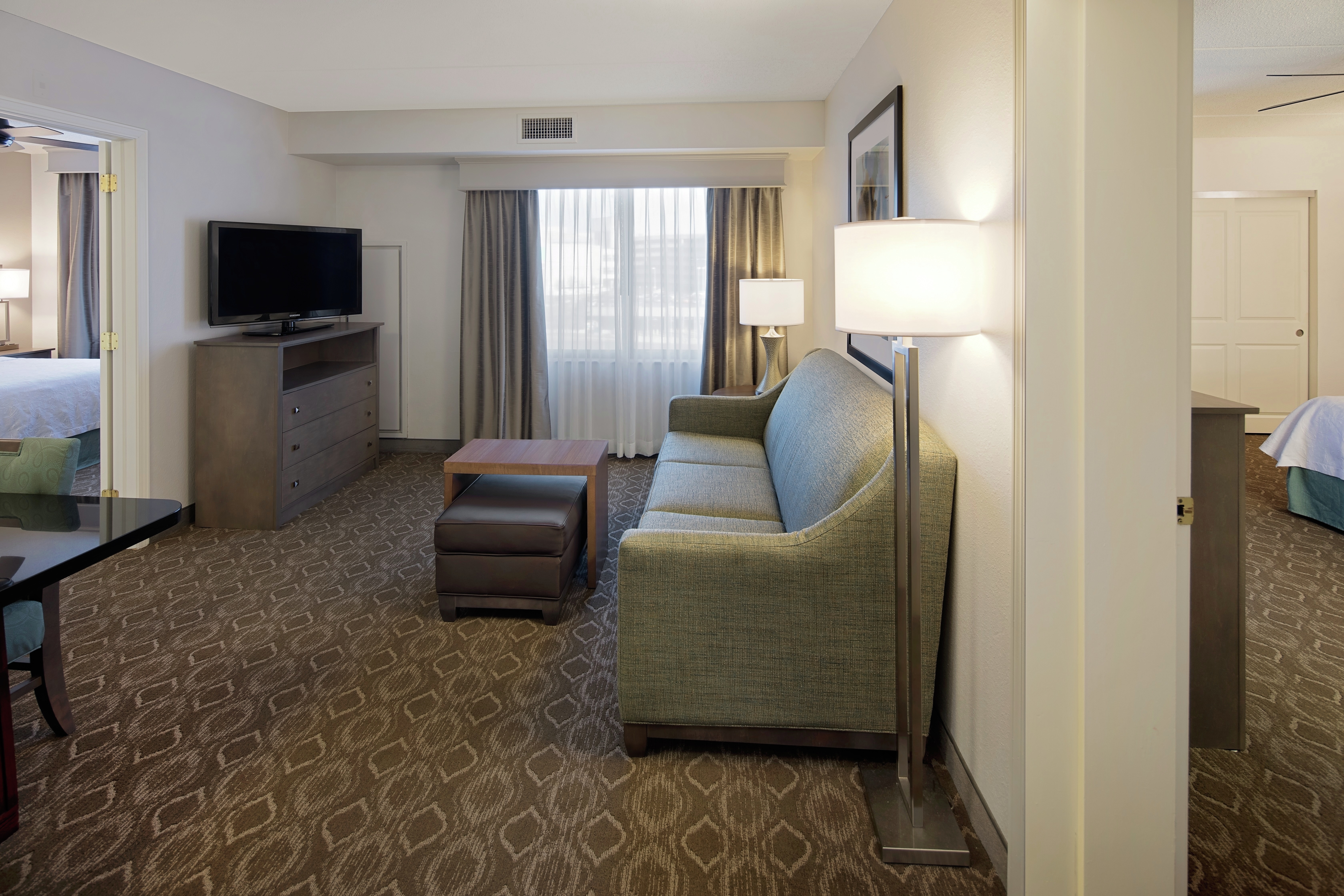 Sofa and TV in Suite Living Room