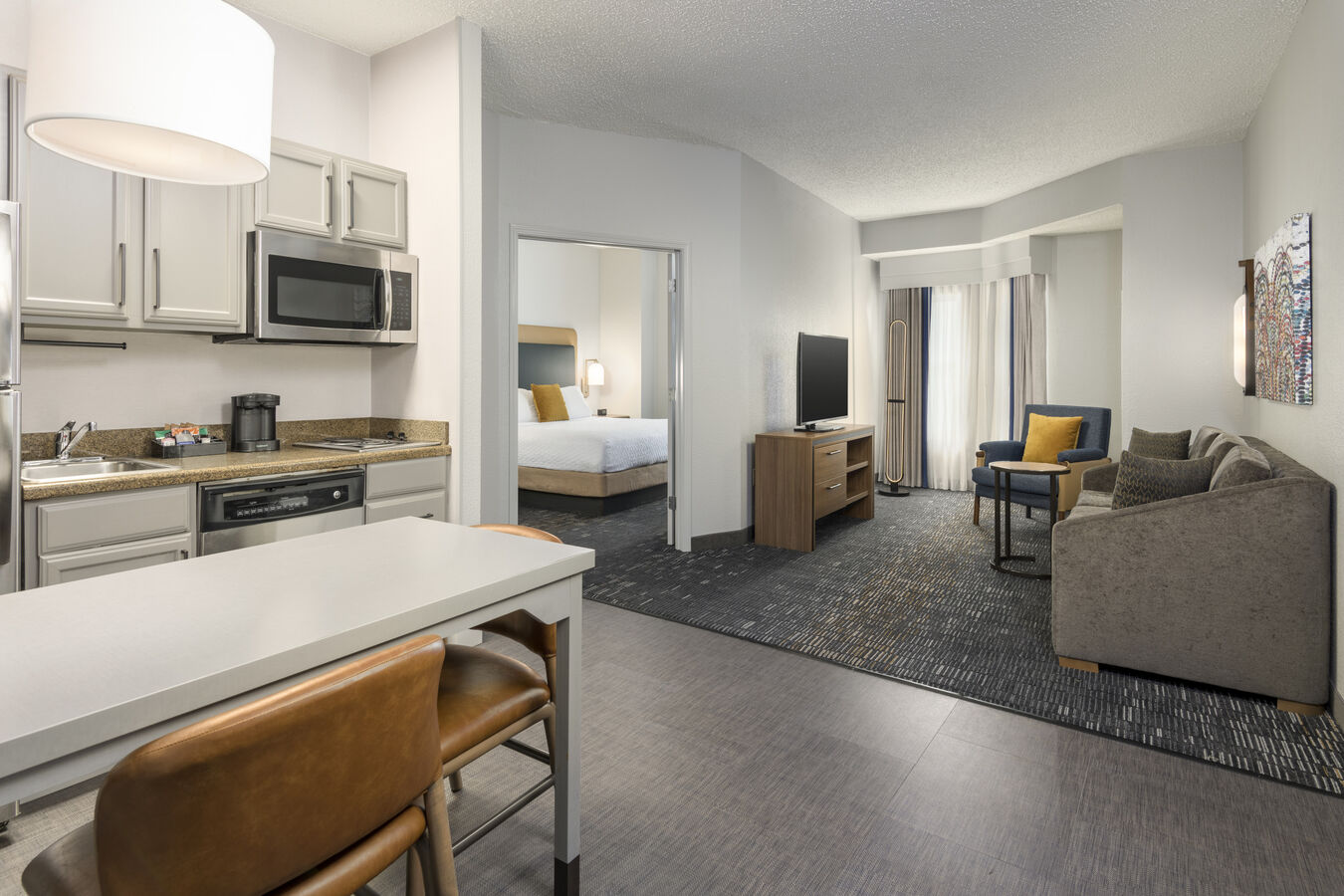 Suite Living Area With Kitchenette