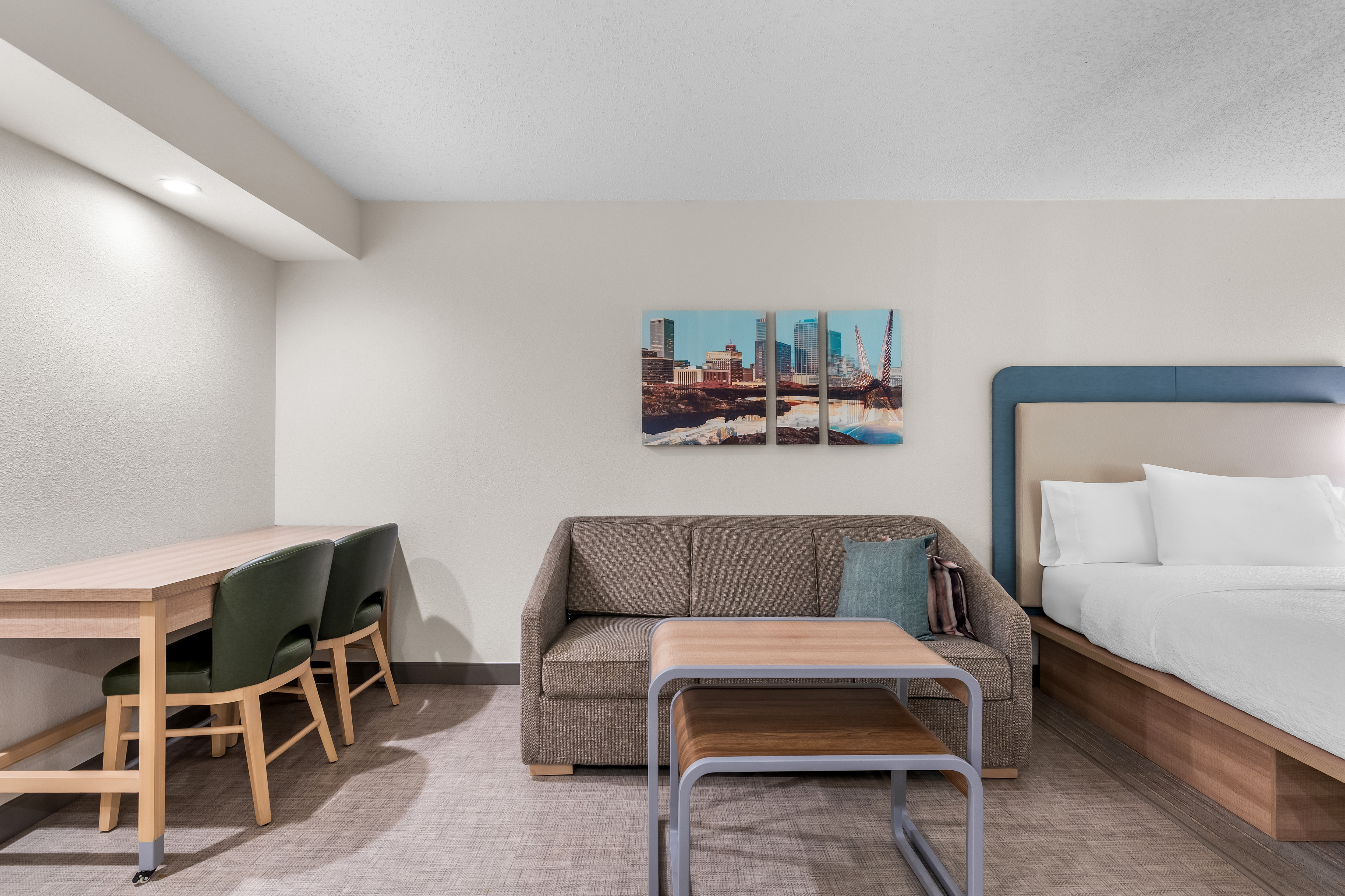 guest bedroom with living area