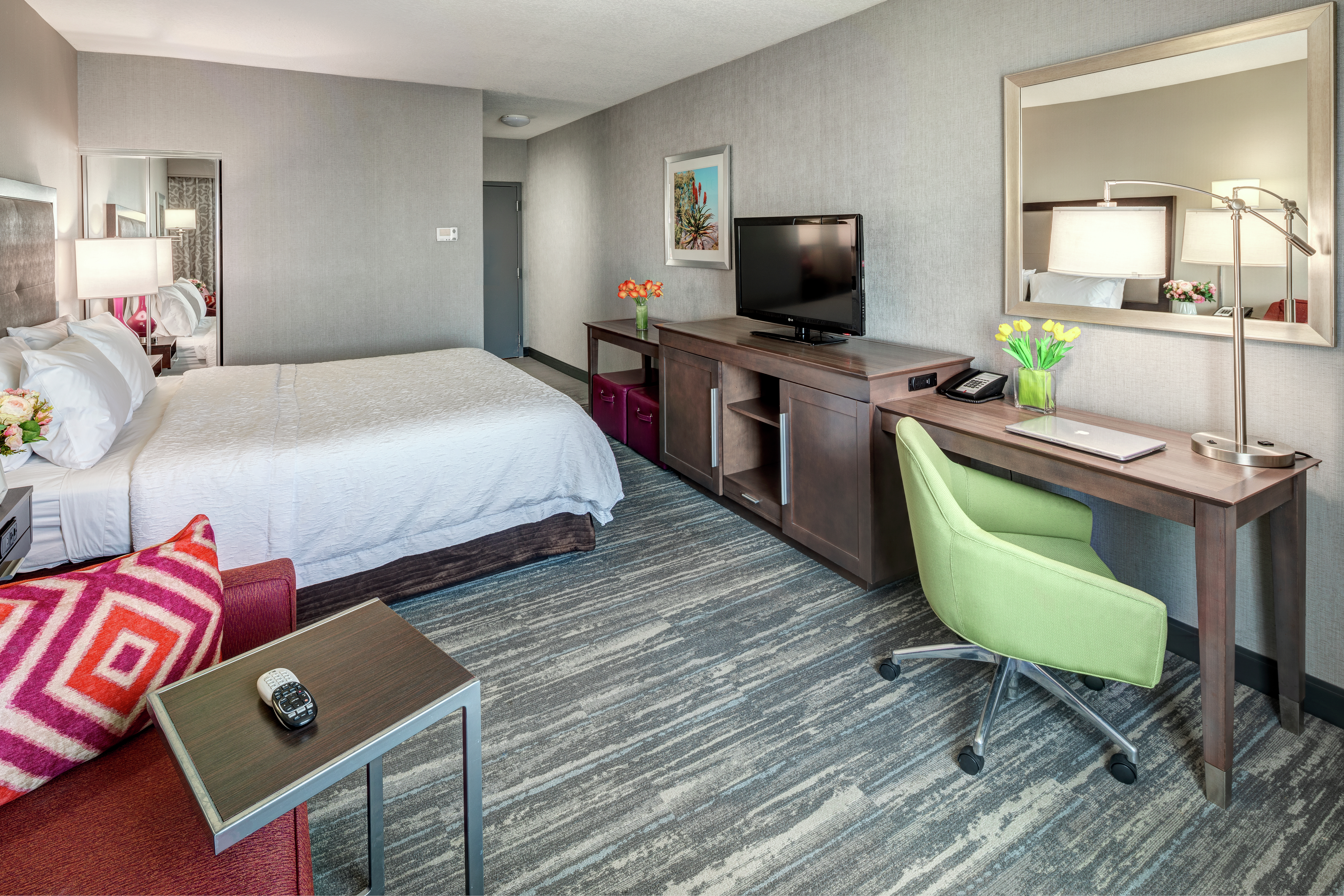 Standard Bedroom with Desk TV and Sofa