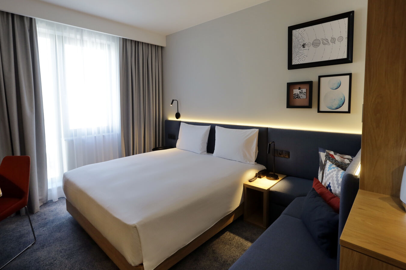 King Bed and Sofa in Family Connecting Room
