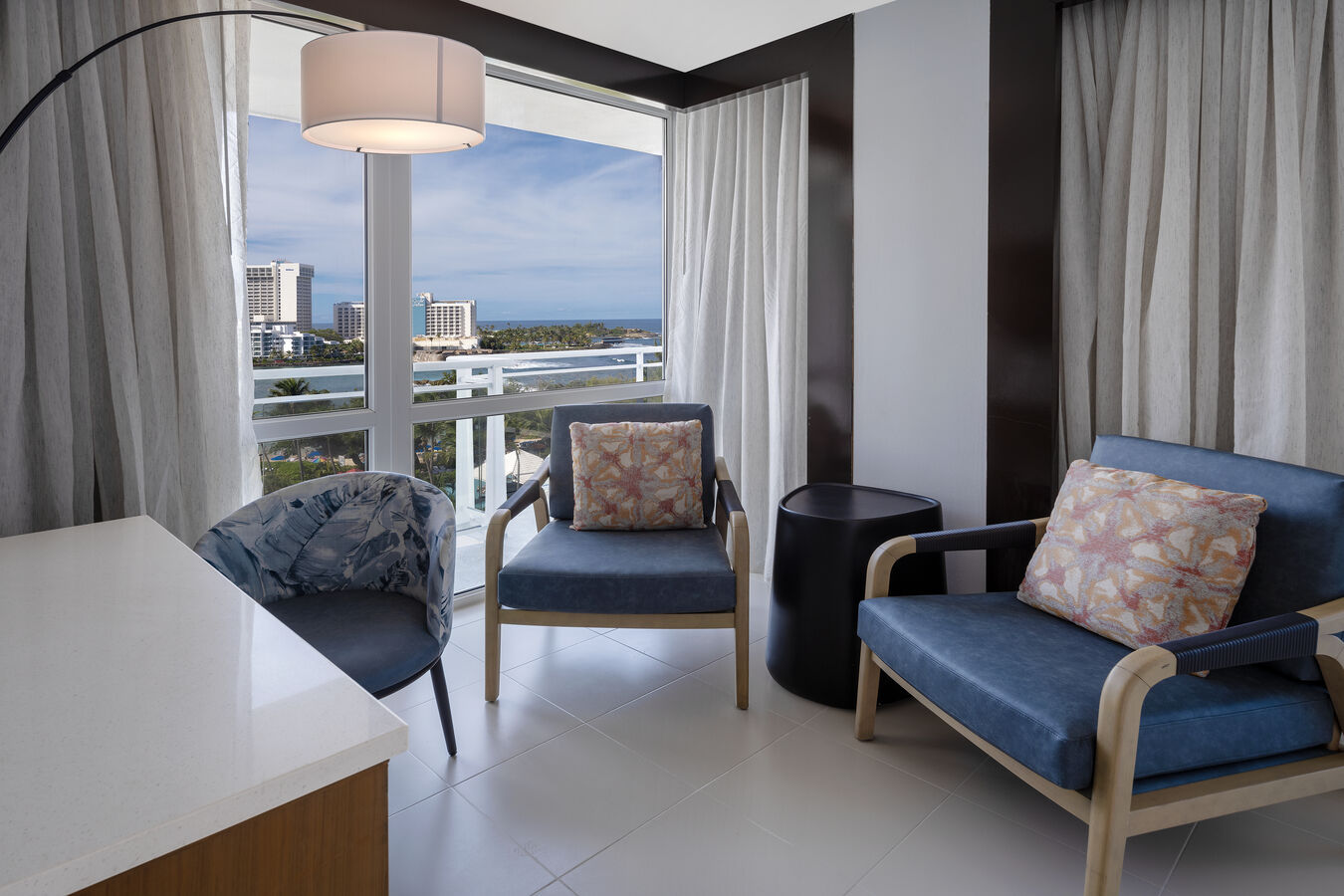 Guest Room Seating Area with Ocean View