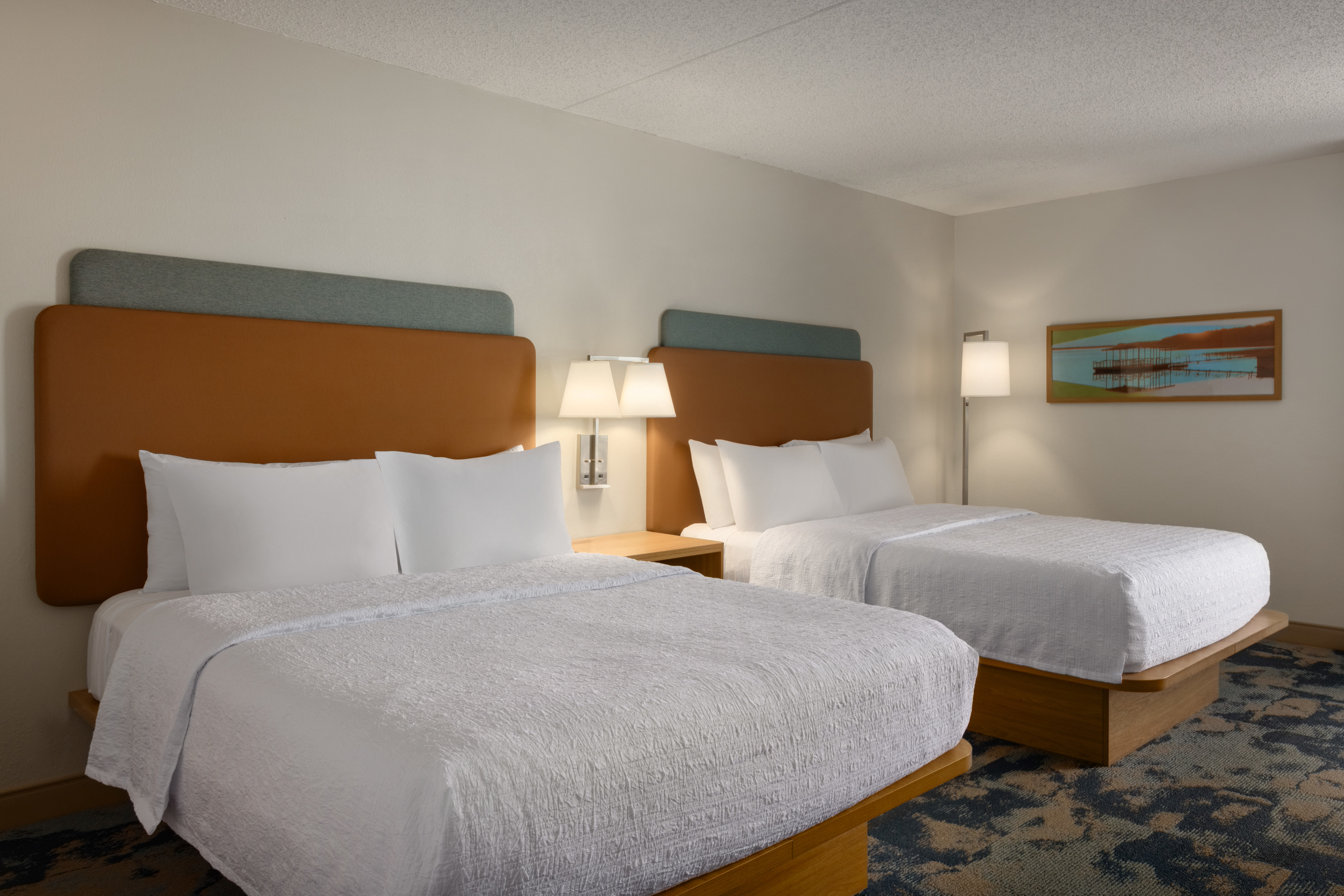 Stunning guest room with two queen beds