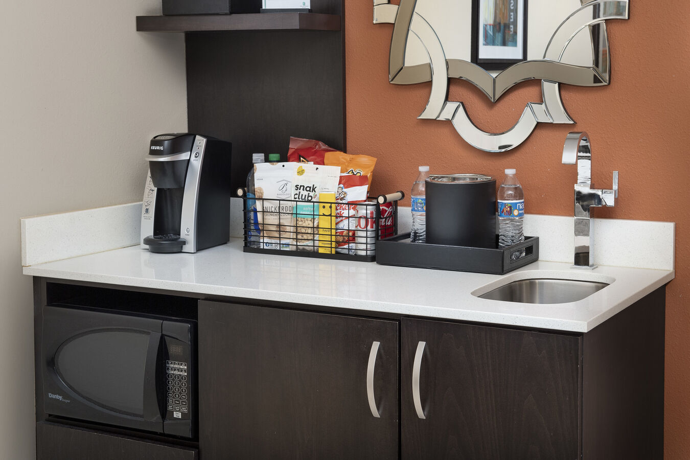 premium suite snacks and wet bar