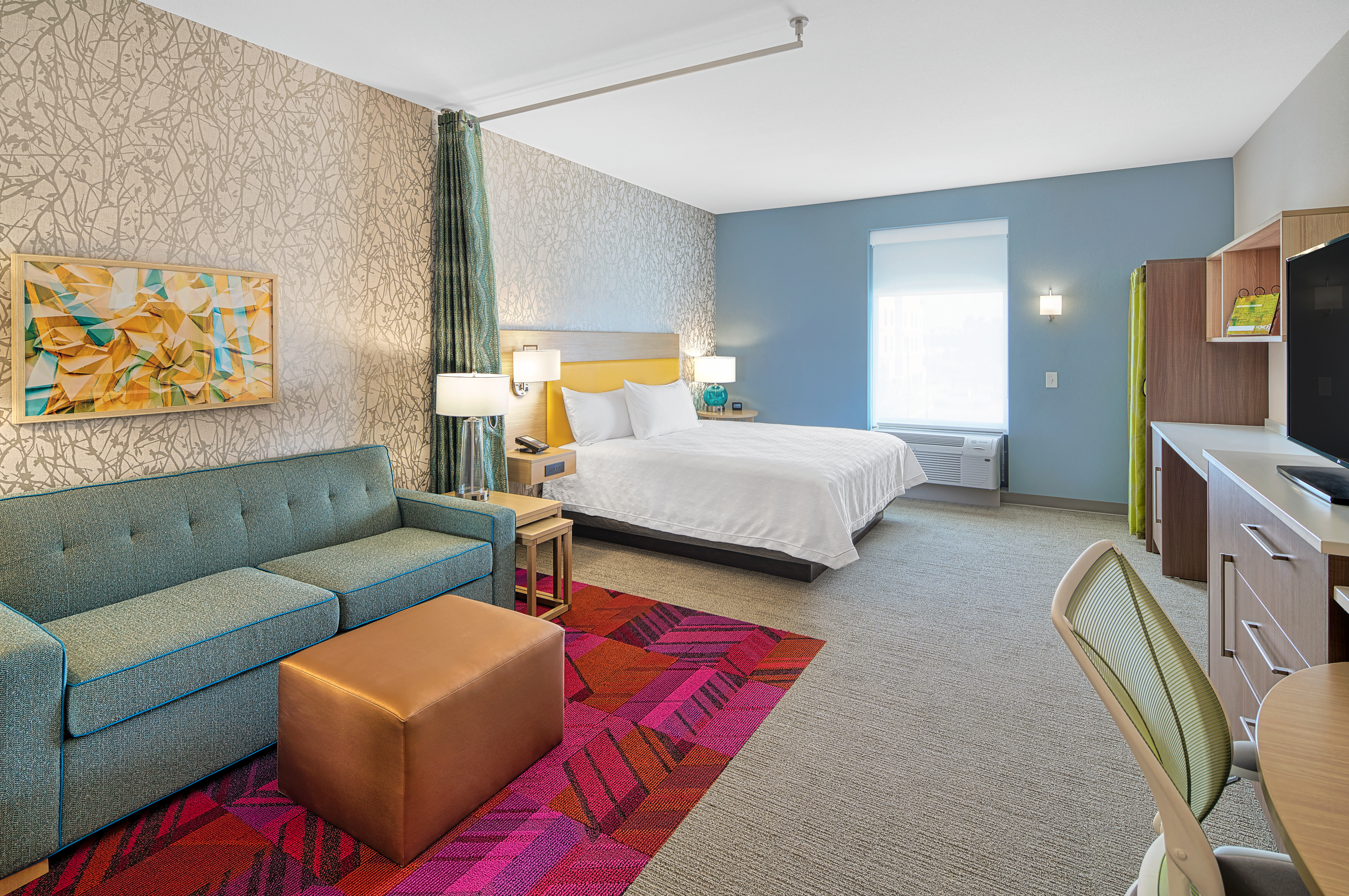 King Bed with Lounge Area and Work Desk